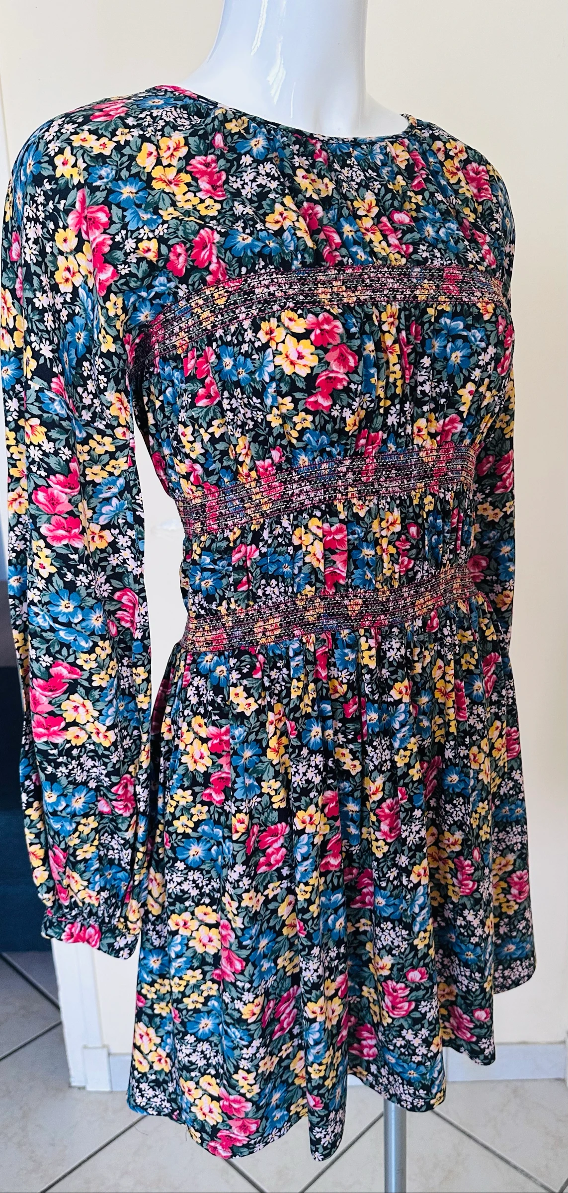 Vestido Floral Smockado Sublime ASOS – Tamanho 38 – Estado Novo – photo 6